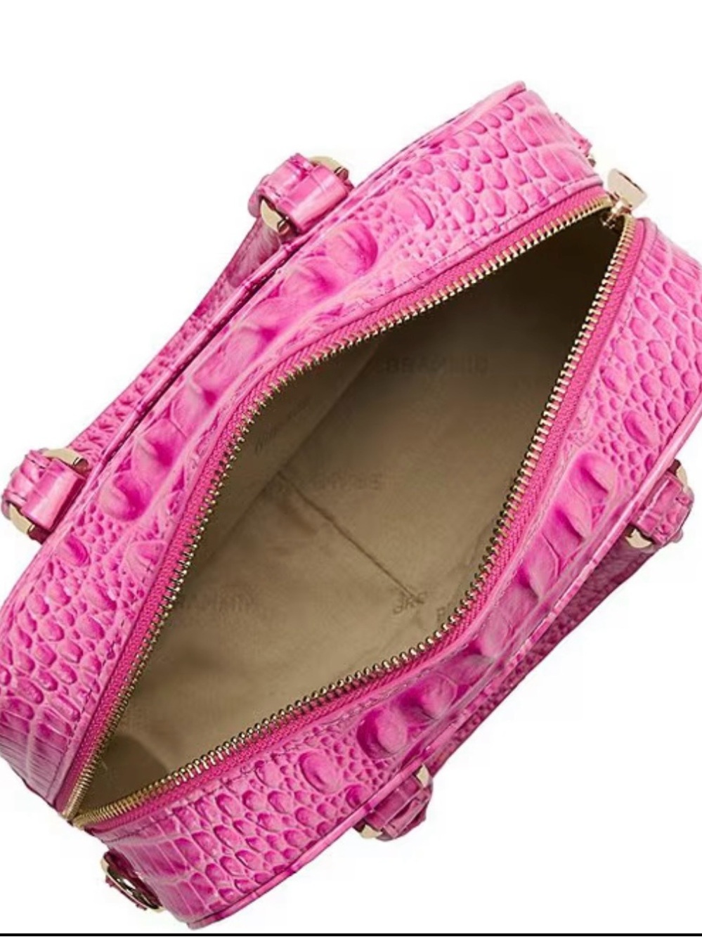 BRAHMIN Candy Pink Melbourne Collection Mara Mini Satchel Bag - - Picture 4 of 15